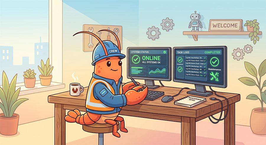 系統維運人員比對 OpenClaw 任務輸入、決策結果與寫回狀態 Dashboard