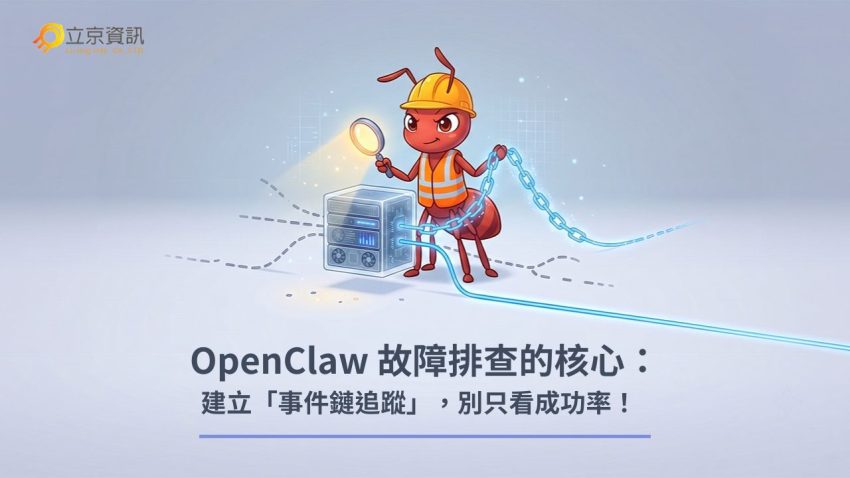立京資訊 OpenClaw 故障排查教學：利用龍蝦（OpenClaw）形象串聯事件鏈（Trace Key），進行 VPS 穩定維運。