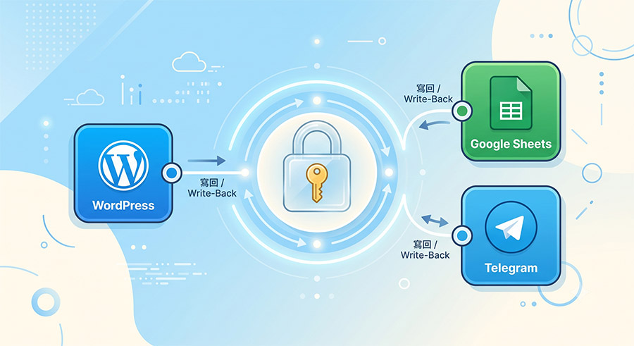 OpenClaw 外部寫回層節點處理與 idempotency key 冪等性防重複寫入示意圖