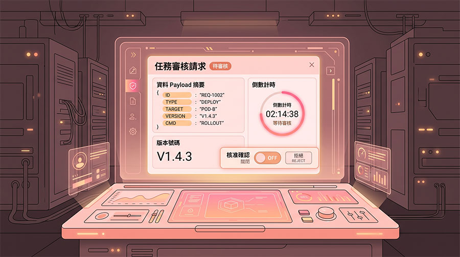 維運人員審核 AI 對外發布 Payload 的安全介面