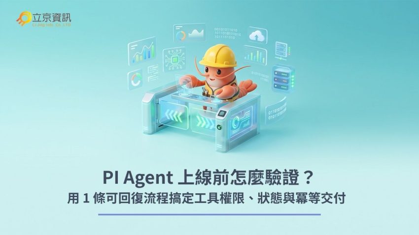 PI Agent 自動化流程驗證與狀態檢查示意圖