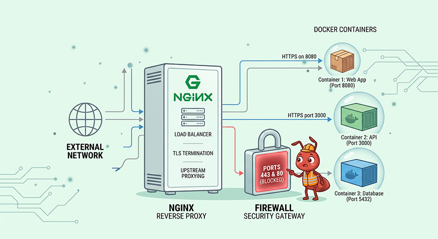 檢查 VPS 雲端防火牆安全組與 Nginx 反向代理路由流向